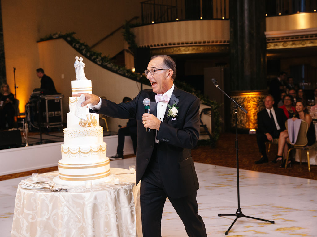 Father of the Bride Giving Speech at InterContinental Mag Mile Wedding